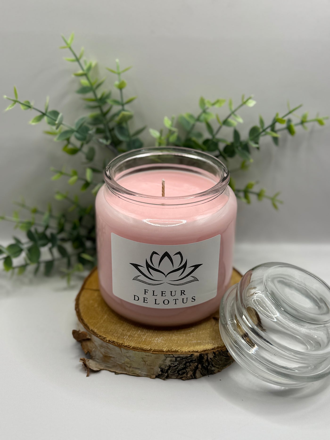 Große Duftkerze „Lotusblume“